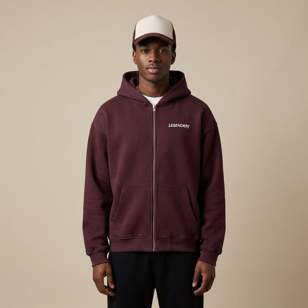 Legendary Branding Fleece Zip-up - Legendary Branding