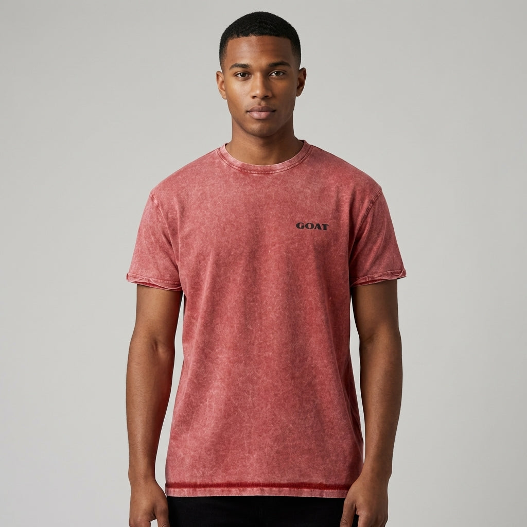 T-shirt en jean GOAT – T-shirt en coton léger, coupe streetwear douce au toucher, marque légendaire® Essential 