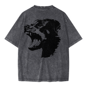 "ROT" Oversized Snow Wash T-Shirt – Heavyweight 285 GSM, Faded Streetwear Tee