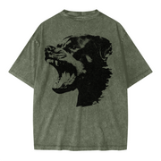 "ROT" Oversized Snow Wash T-Shirt – Heavyweight 285 GSM, Faded Streetwear Tee