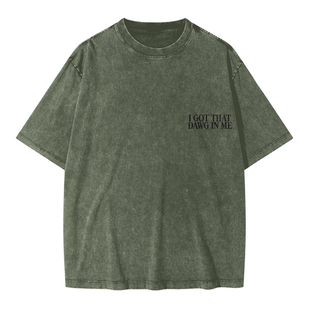 "ROT" Oversized Snow Wash T-Shirt – Heavyweight 285 GSM, Faded Streetwear Tee
