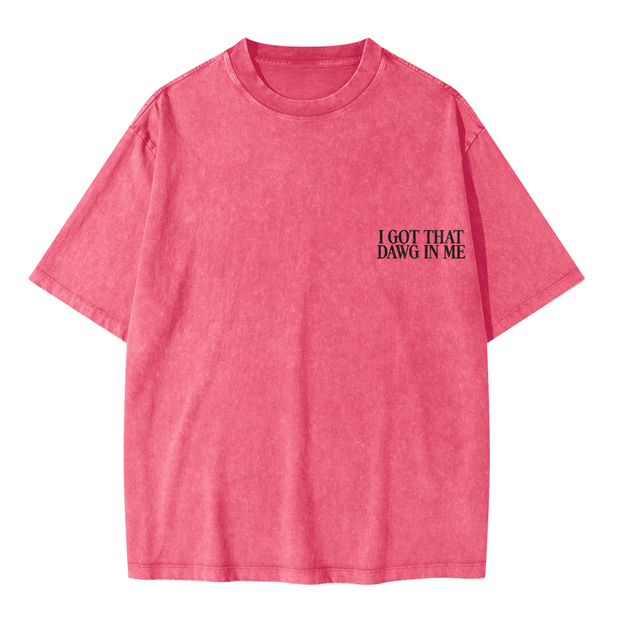 "ROT" Oversized Snow Wash T-Shirt – Heavyweight 285 GSM, Faded Streetwear Tee