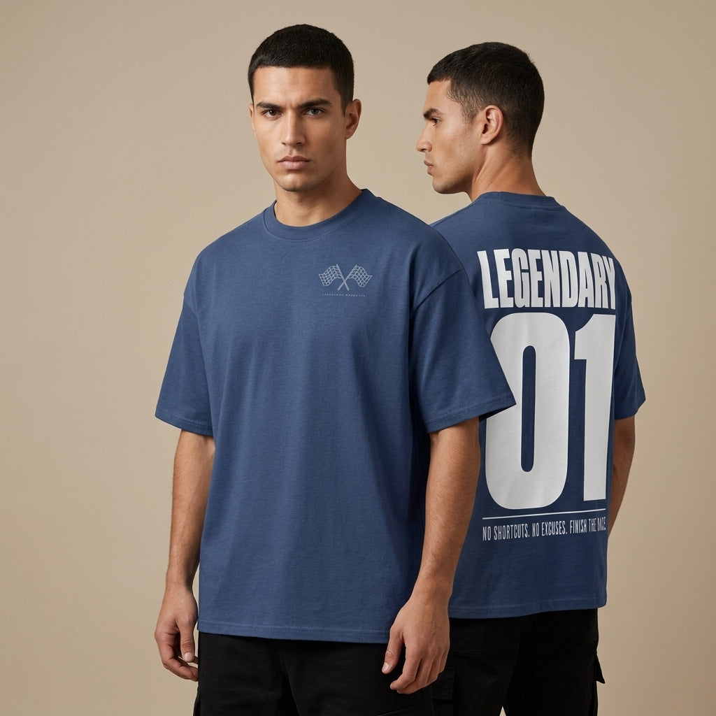 Legendary 01 Boxy T-Shirt | 280GSM — Apparel & Accessories > Clothing > Shirts & Tops Detail View 8 | Legendary Branding