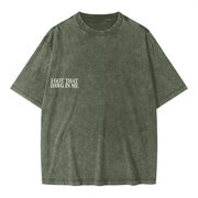 "PIT" Oversized Snow Wash T-Shirt – Heavyweight 285 GSM, Faded Streetwear Tee