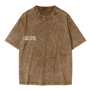 "PIT" Oversized Snow Wash T-Shirt – Heavyweight 285 GSM, Faded Streetwear Tee