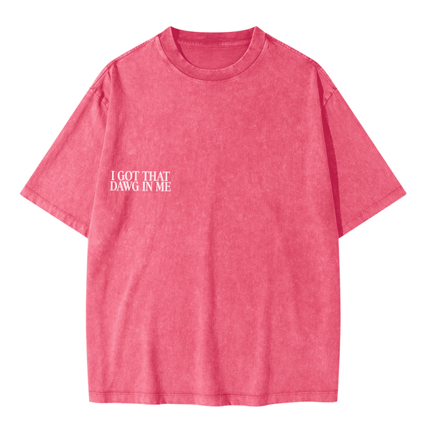 "PIT" Oversized Snow Wash T-Shirt – Heavyweight 285 GSM, Faded Streetwear Tee