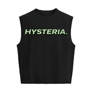 "Hysteria" Cropped Boxy Tank Top – Heavyweight 280 GSM Cotton, Streetwear Crop Tank, Grunge Minimalist Summer Top