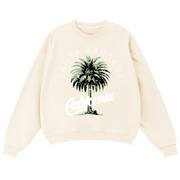 “Santa Barbara” Oversized Crewneck Sweatshirt, 460 GSM Heavyweight Pullover, Streetwear Fleece, Relaxed Fit, Cozy Essential