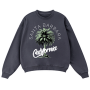 “Santa Barbara” Oversized Crewneck Sweatshirt, 460 GSM Heavyweight Pullover, Streetwear Fleece, Relaxed Fit, Cozy Essential