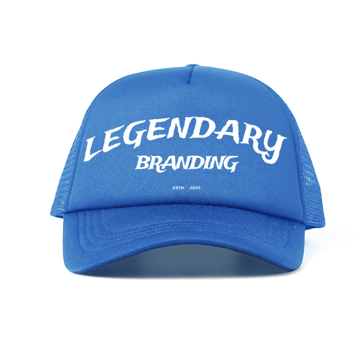 The "LB" Foam Trucker Hat - Streetwear Mesh Hat, Foam Trucker Hat, Adjustable Snapback, Retro Trucker Cap - Legendary Branding