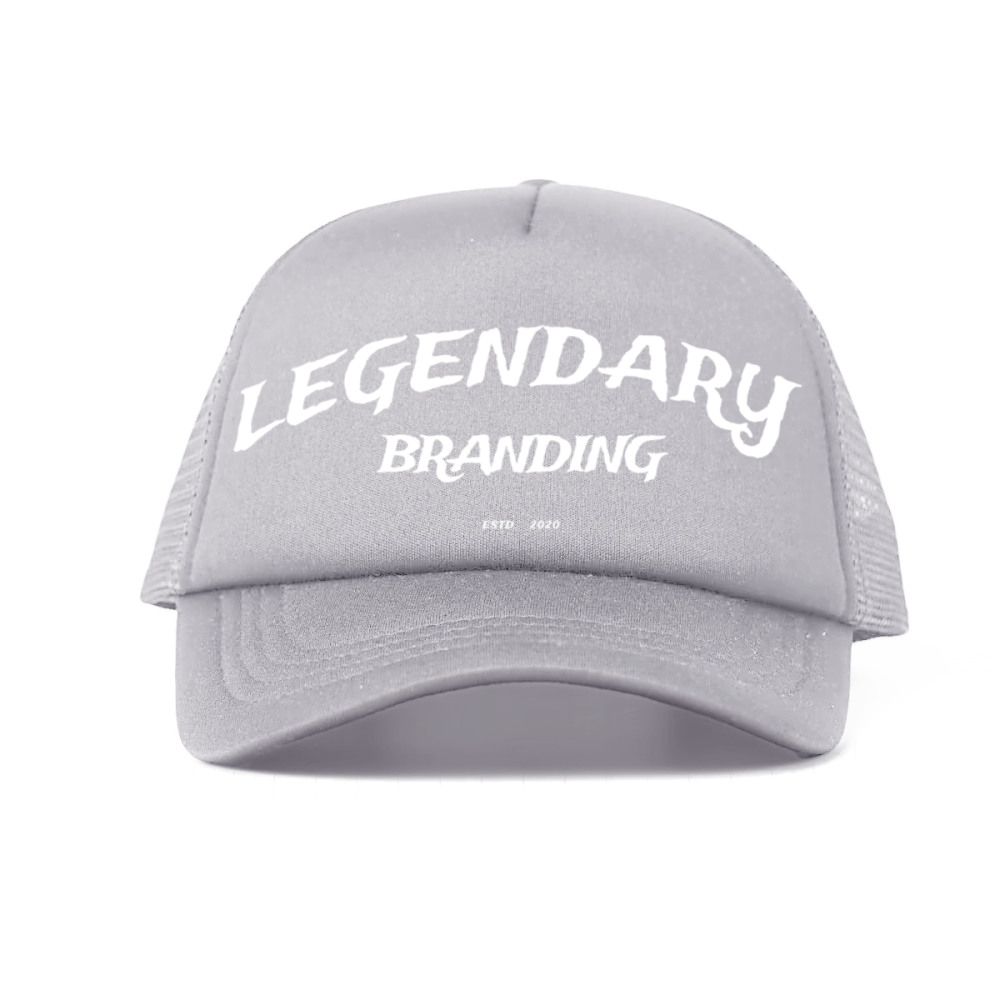 The "LB" Foam Trucker Hat - Streetwear Mesh Hat, Foam Trucker Hat, Adjustable Snapback, Retro Trucker Cap