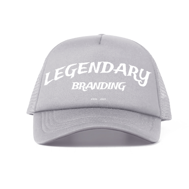The "LB" Foam Trucker Hat - Streetwear Mesh Hat, Foam Trucker Hat, Adjustable Snapback, Retro Trucker Cap