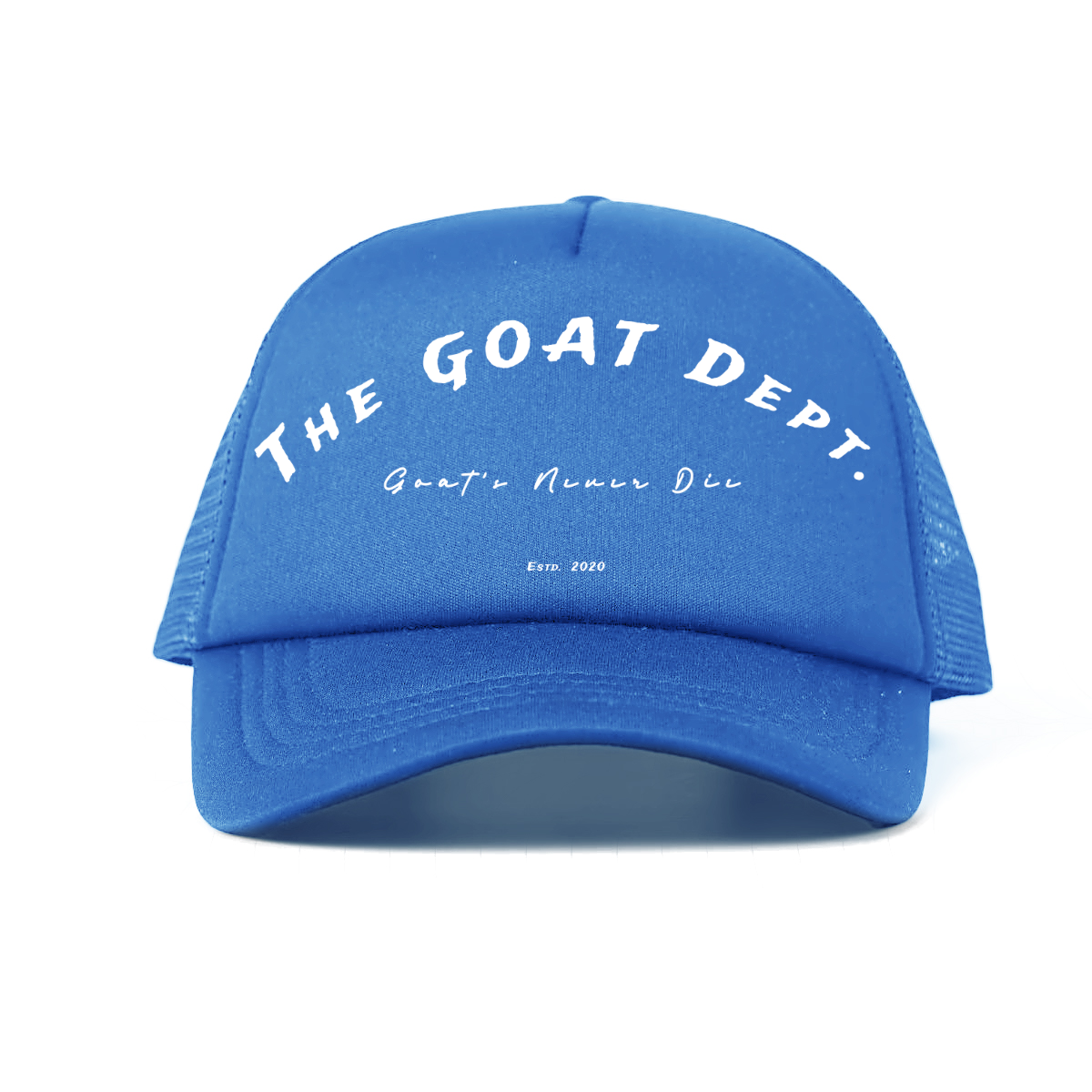 "Goat's Never Die" Foam Trucker Hat - Streetwear Mesh Hat, Foam Trucker Hat, Adjustable Snapback, Retro Trucker Cap