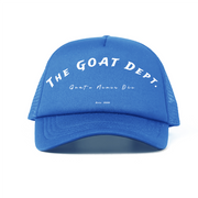 "Goat's Never Die" Foam Trucker Hat - Streetwear Mesh Hat, Foam Trucker Hat, Adjustable Snapback, Retro Trucker Cap