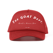 "Goat's Never Die" Foam Trucker Hat - Streetwear Mesh Hat, Foam Trucker Hat, Adjustable Snapback, Retro Trucker Cap