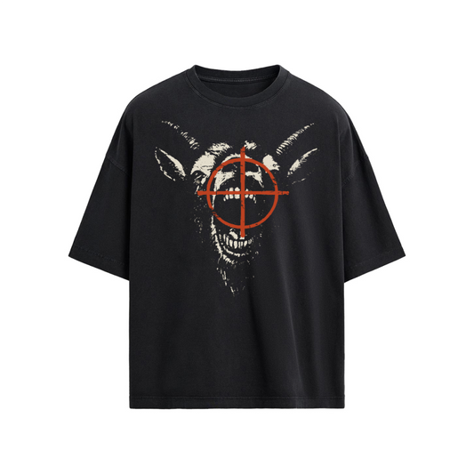 "Stay Rich" Loose Fit T-shirt, Goated Streetwear Tee, Goat in Target Graphic Shirt, Cash Rules Everything Shirt, Urban Loose Fit Tee, Hustle T-Shirt