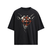 "Stay Rich" Loose Fit T-shirt, Goated Streetwear Tee, Goat in Target Graphic Shirt, Cash Rules Everything Shirt, Urban Loose Fit Tee, Hustle T-Shirt