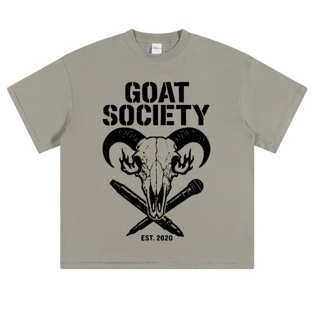 Mic & Pen Loose Fit T-shirt, 230GSM Heavyweight Skull Tee, Artist Rap Shirt, Urban Streetwear, Oversized Hip Hop Graphic Tee