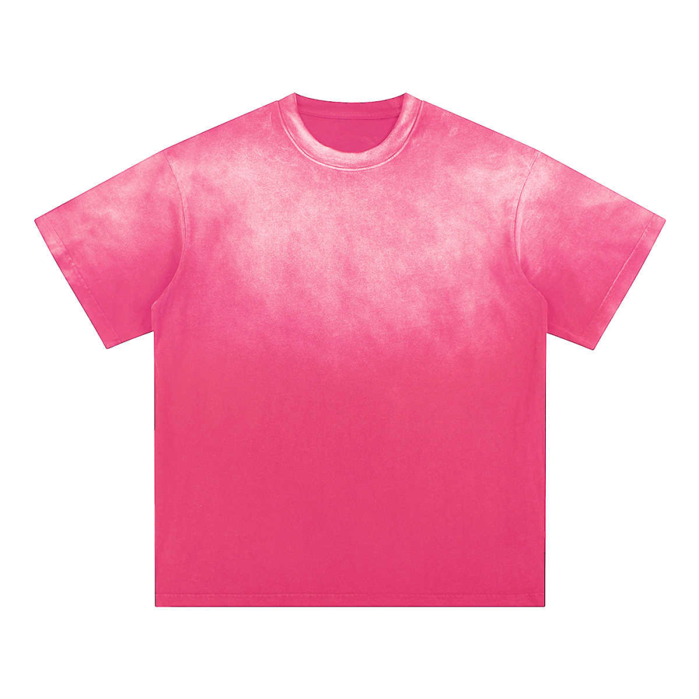 Blank Washed Gradient GOAT T-Shirt, Vintage Loose Fit Tee, 270GSM Heavyweight Shirt, GOAT Streetwear Tee, Faded Gradient Oversized Shirt, Unisex Washed Cotton T-Shirt, Urban Streetwear Blank Tee