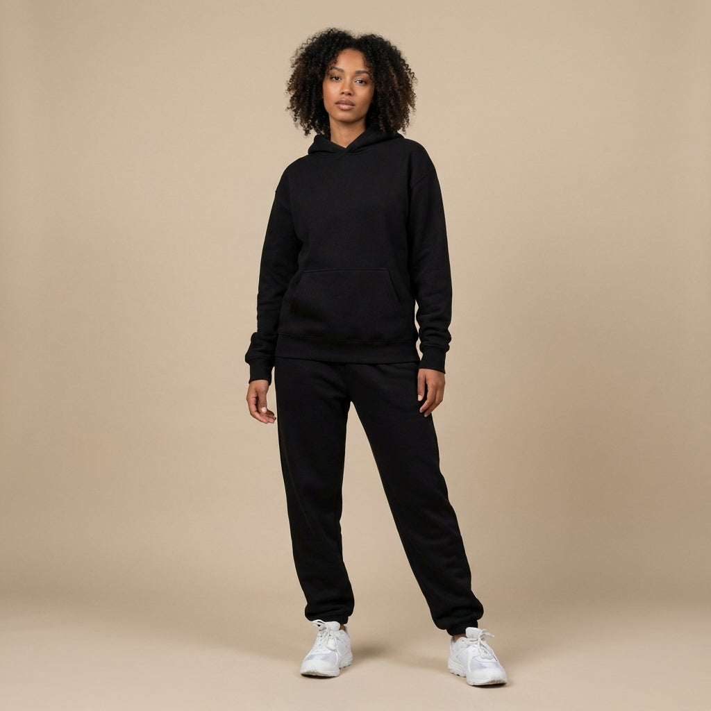 Oversized Lined Hoodie and Jogger Set