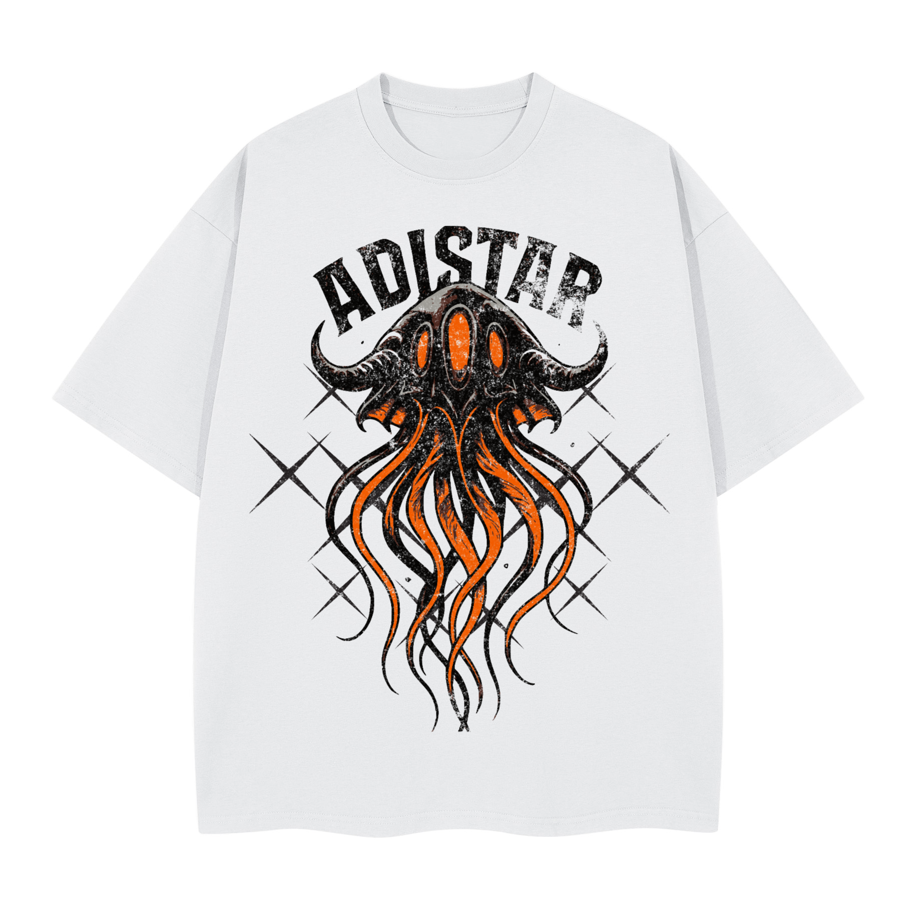 ADISTAR “Jellyfish” Oversized T-shirt  – Premium Heavy Cotton Boxy Tee, Pharrell Williams x Adidas Inspired Streetwear