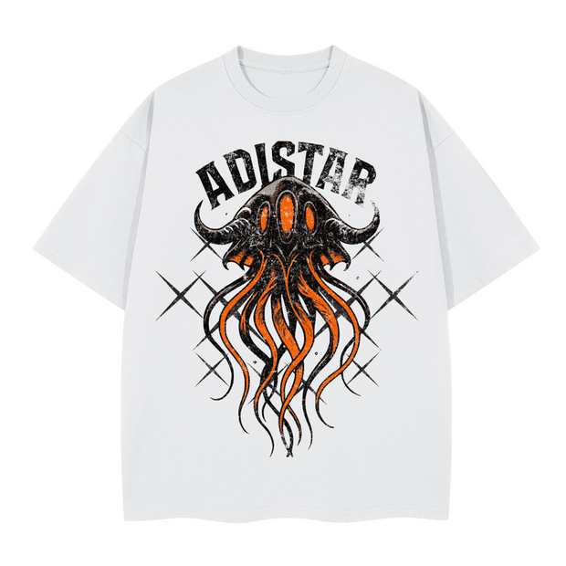 ADISTAR “Jellyfish” Oversized T-shirt  – Premium Heavy Cotton Boxy Tee, Pharrell Williams x Adidas Inspired Streetwear