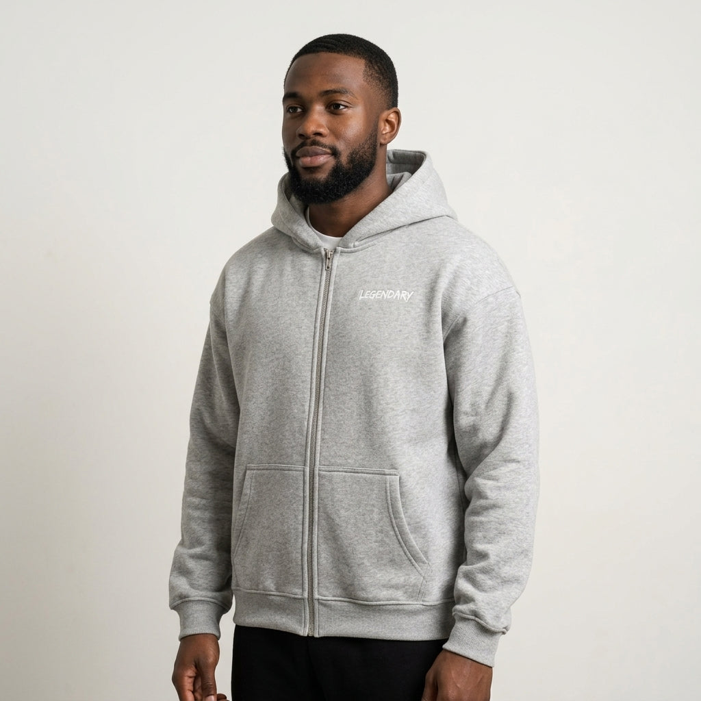 Legendary Branding Fleece Zip-Up | 380GSM