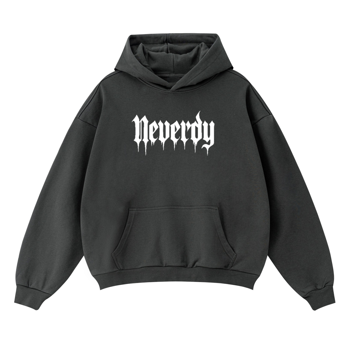 Neverdy 1st Edition Boxy Fit Hoodie – Heavyweight Luxury Cotton Streetwear Pullover, Legendary Branding