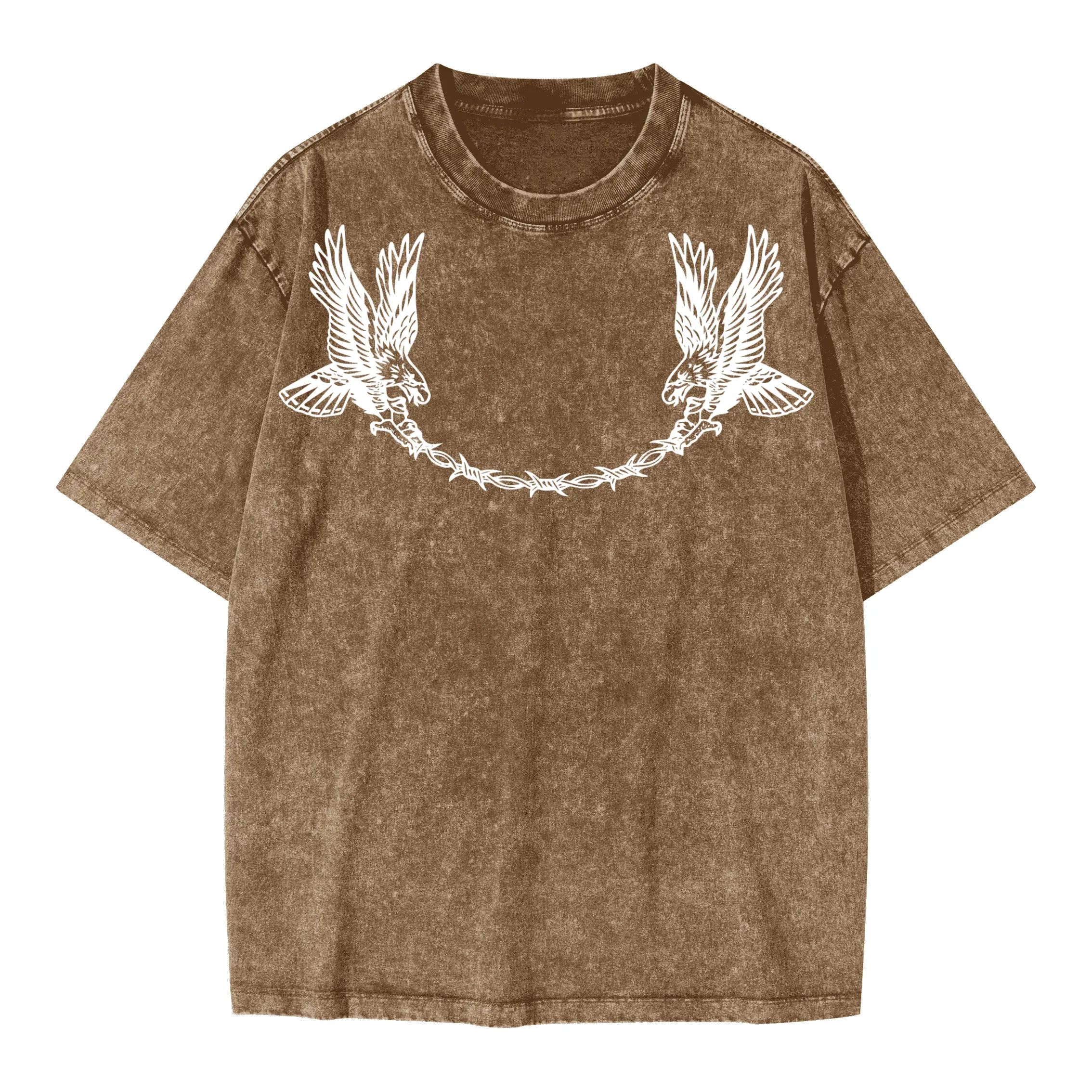 Neverdy (Never Die) Eagles Oversized Snow Wash T-shirt - Legendary Branding