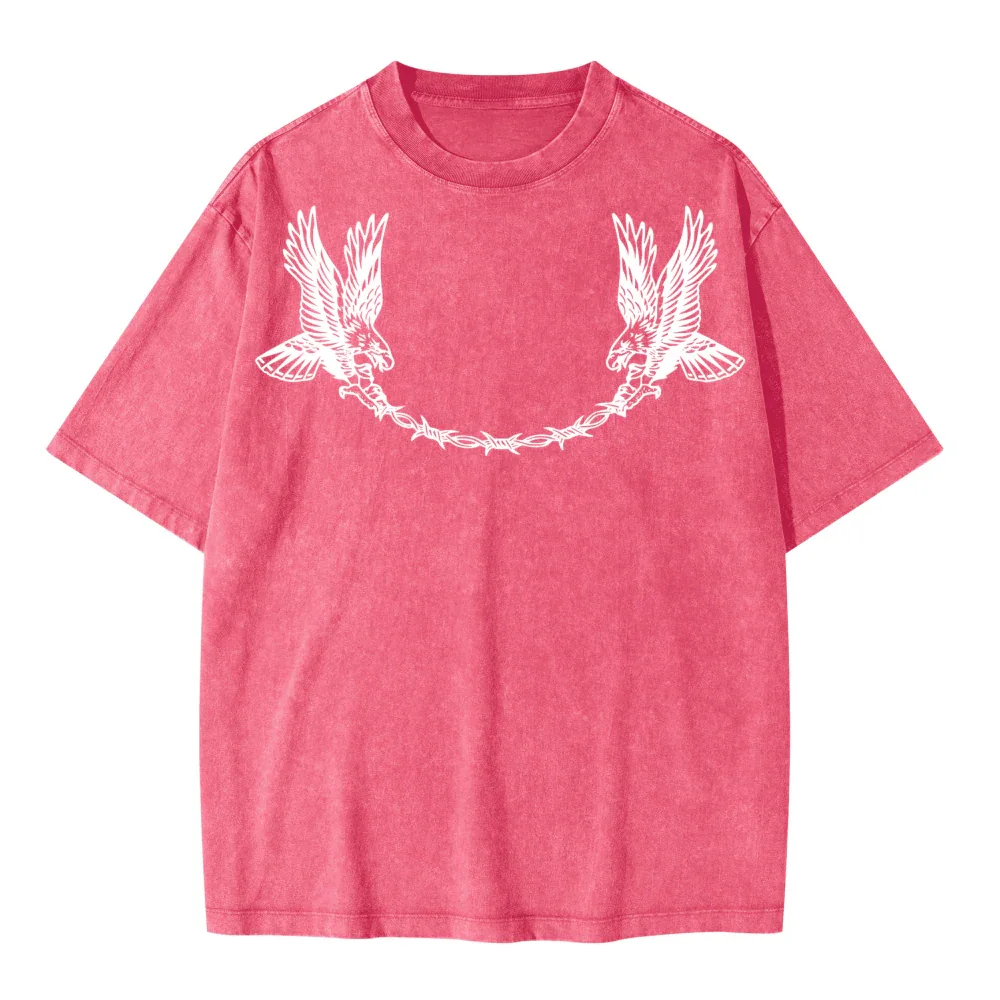 Neverdy (Never Die) Eagles Oversized Snow Wash T-shirt - Legendary Branding