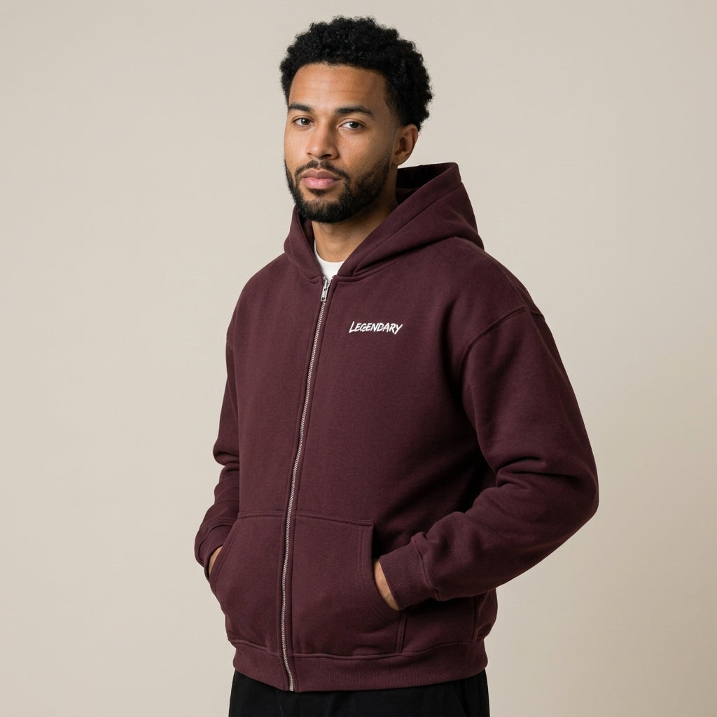 Legendary Branding Fleece Zip-Up | 380GSM