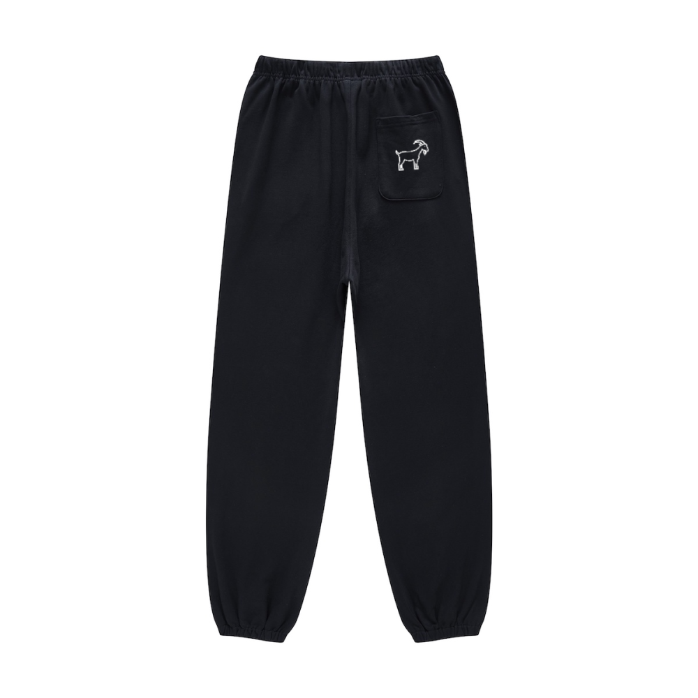 GOATED Heavyweight Casual Plush Cotton Sweatpants – Premium Thick Joggers, Winter Streetwear Loungewear Pants