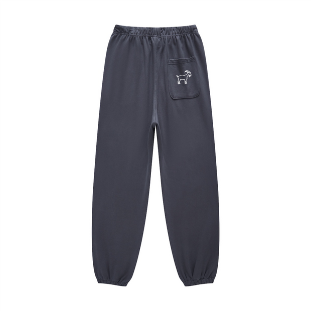 GOATED Heavyweight Casual Plush Cotton Sweatpants – Premium Thick Joggers, Winter Streetwear Loungewear Pants