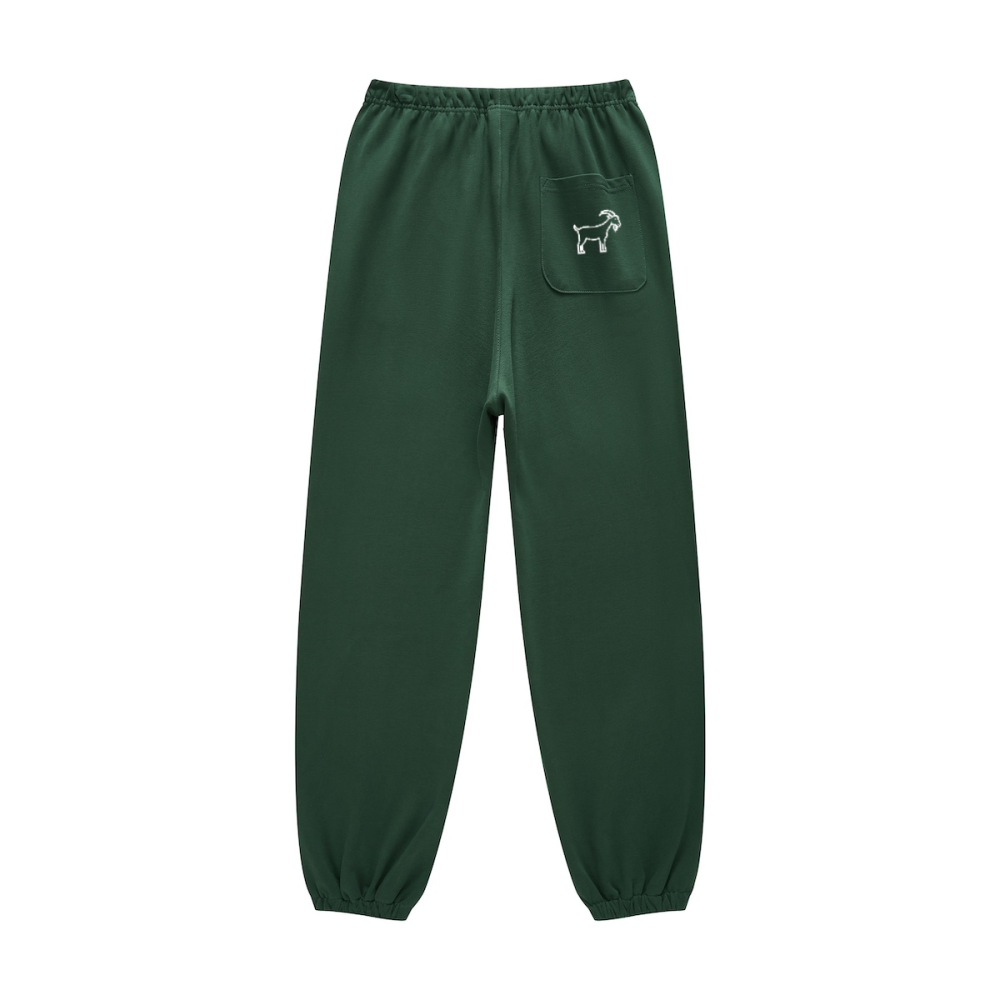 GOATED Heavyweight Casual Plush Cotton Sweatpants – Premium Thick Joggers, Winter Streetwear Loungewear Pants