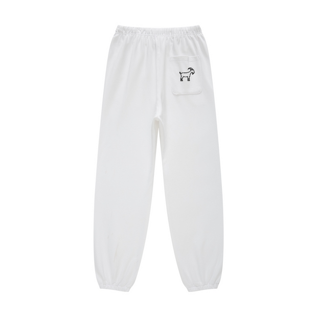 GOATED Heavyweight Casual Plush Cotton Sweatpants – Premium Thick Joggers, Winter Streetwear Loungewear Pants