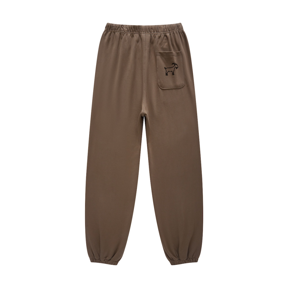 GOATED Heavyweight Casual Plush Cotton Sweatpants – Premium Thick Joggers, Winter Streetwear Loungewear Pants