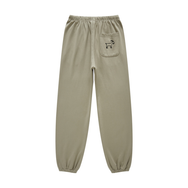 GOATED Heavyweight Casual Plush Cotton Sweatpants – Premium Thick Joggers, Winter Streetwear Loungewear Pants