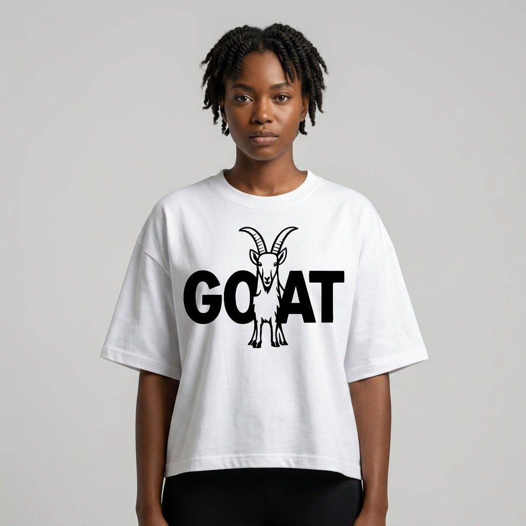 Icon Of The Herd Oversized Cropped T-Shirt | 250GSM