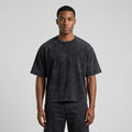 Cropped Snow Washed GOAT T-shirt - Legendary Branding