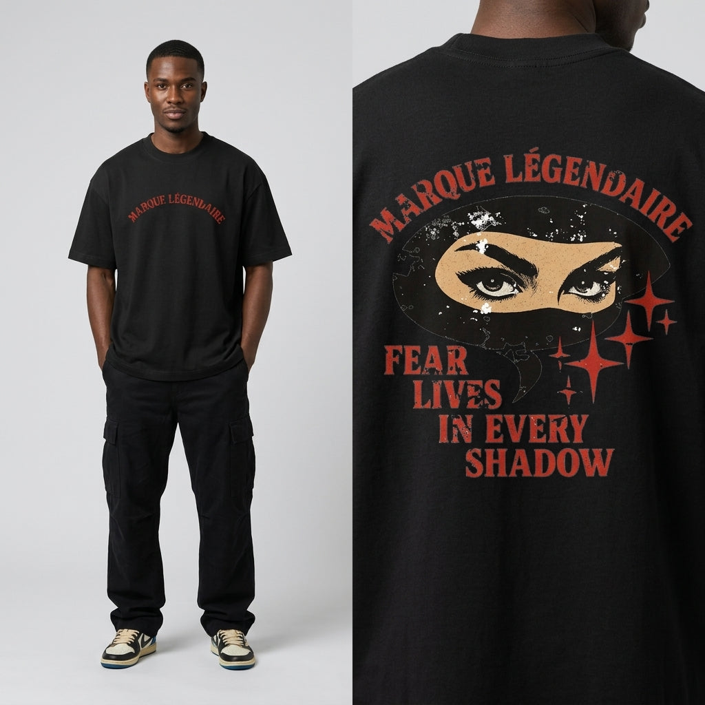 Marque Légendaire SHADOW FEAR Unisex Oversized T-Shirt | 300GSM