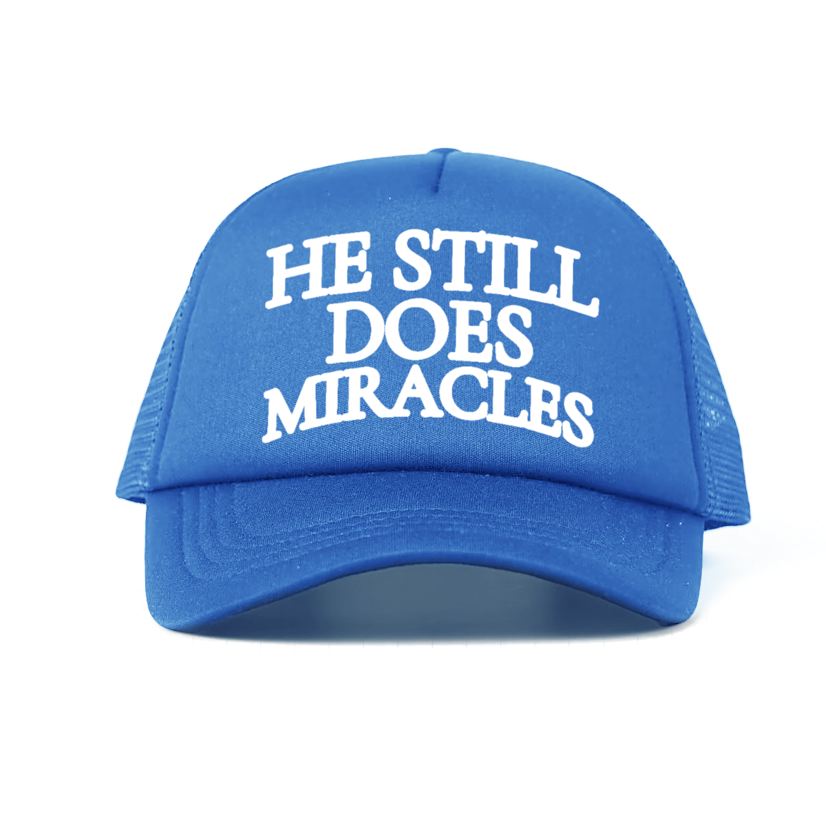 "HE STILL DOES MIRACLES" Cap – Faith-Based Trucker Hat, Adjustable Unisex Baseball Cap