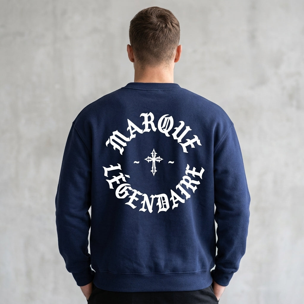 Marque Légendaire Cross Heavyweight Fleece Crewneck Sweatshirt | 380GSM