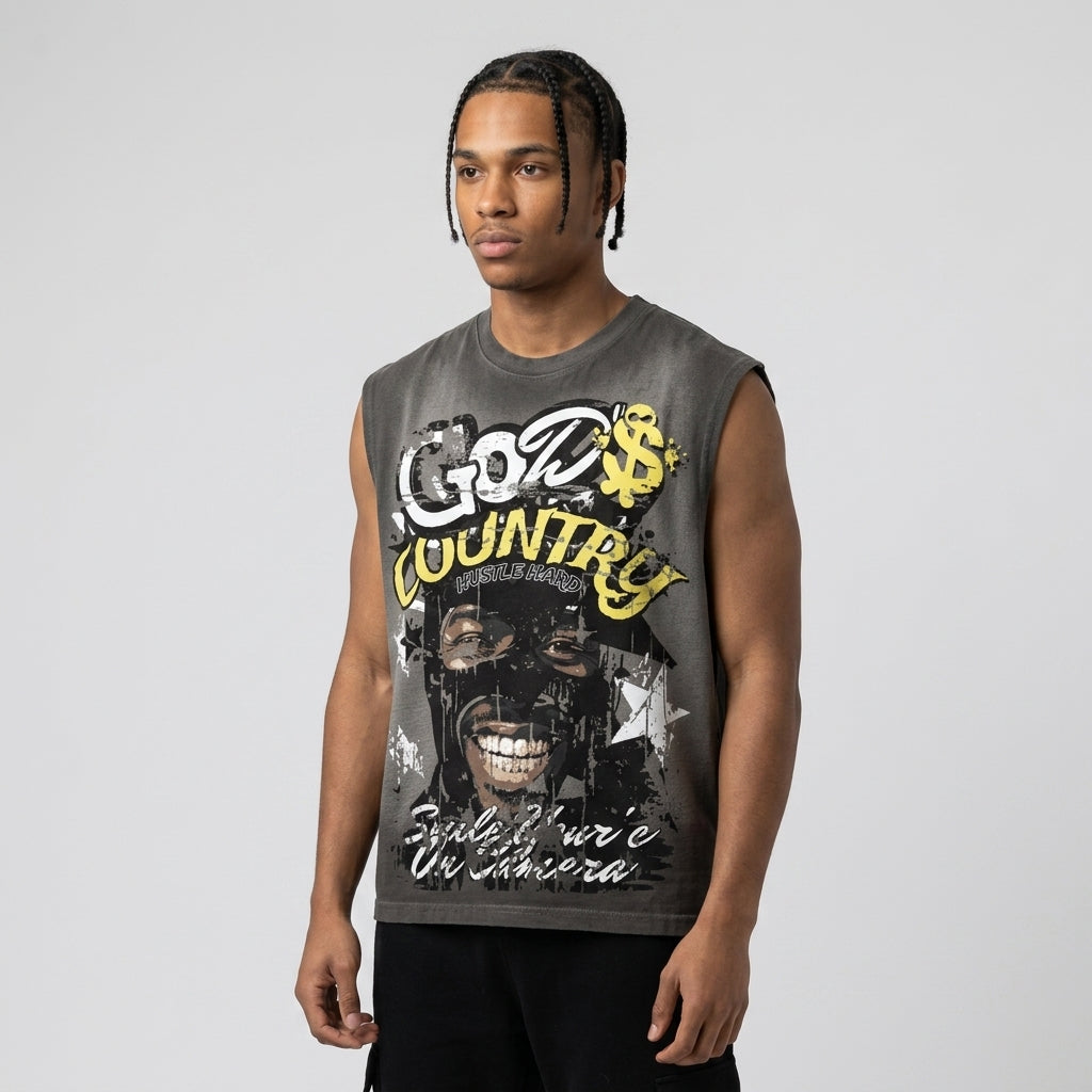 God's Country Unisex Cropped Boxy Tee | 230GSM