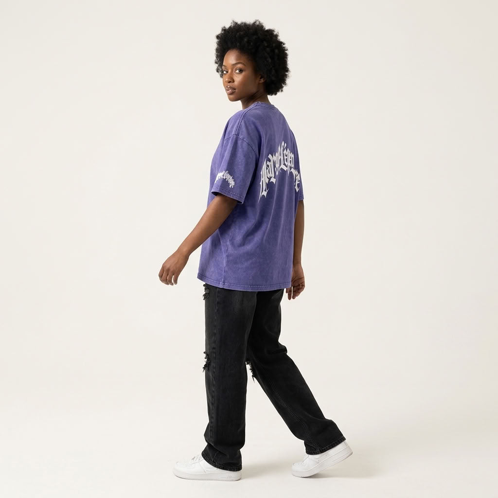 Marque Légendaire Snow Wash Oversized T-Shirt | 250GSM — Apparel & Accessories > Clothing > Shirts & Tops Detail View 13 | Legendary Branding