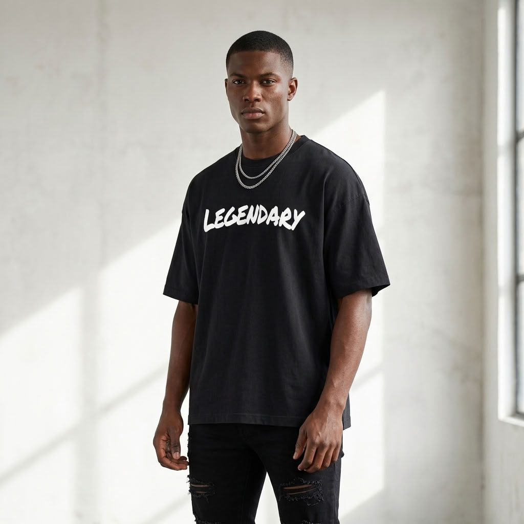 The Legendary T-Shirt | 235GSM — Apparel & Accessories > Clothing > Shirts & Tops Detail View 3 | Legendary Branding