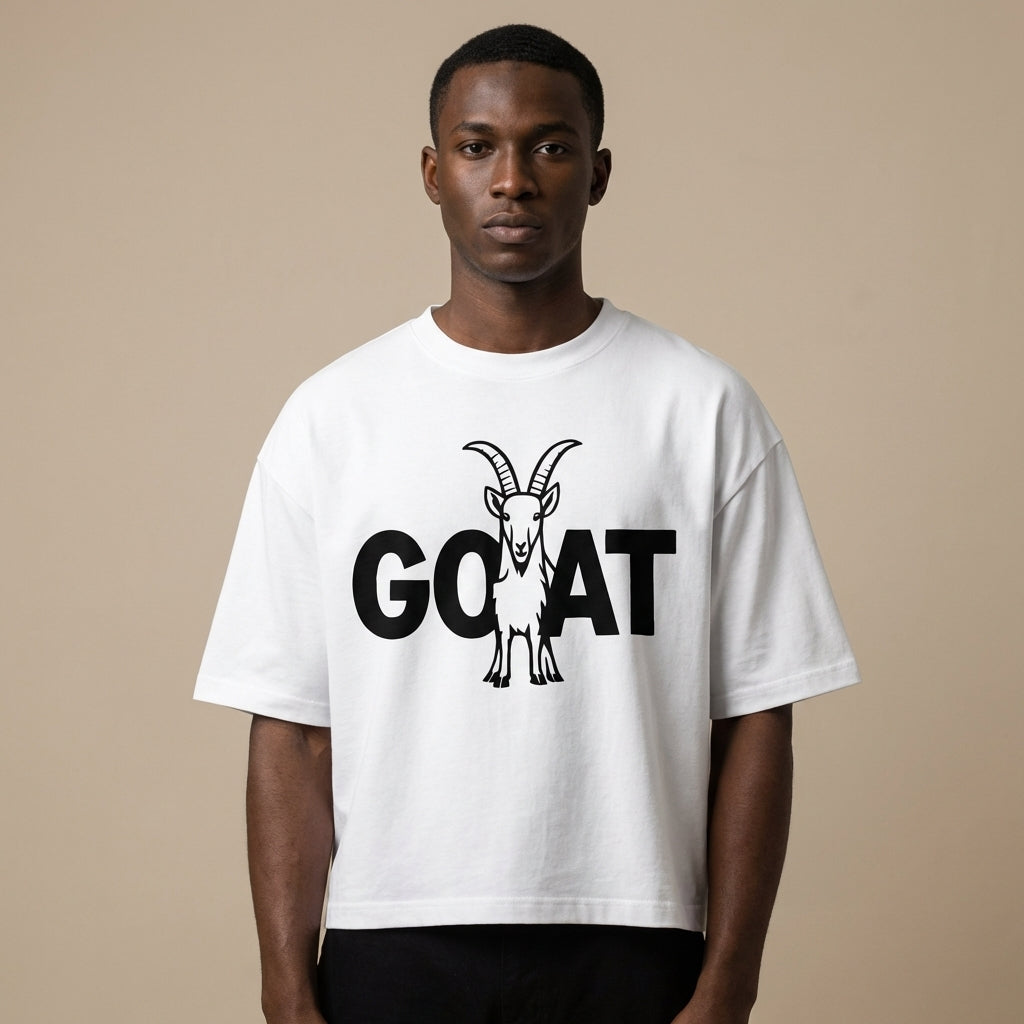 Icon of the Herd Oversized Cropped T-Shirt - Legendary Branding