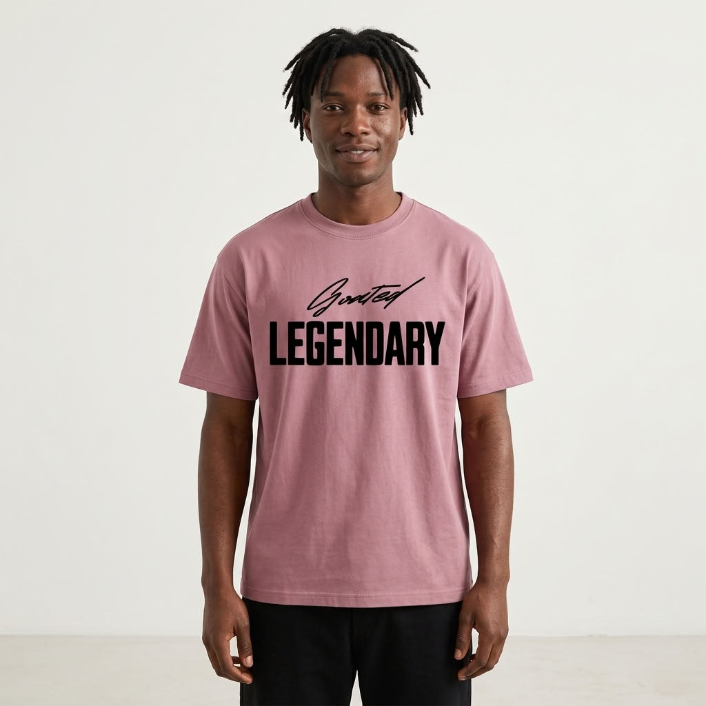 GOATED Legendary Loose-Fit T-Shirt | 190GSM — Apparel & Accessories > Clothing > Shirts & Tops Detail View 16 | Legendary Branding