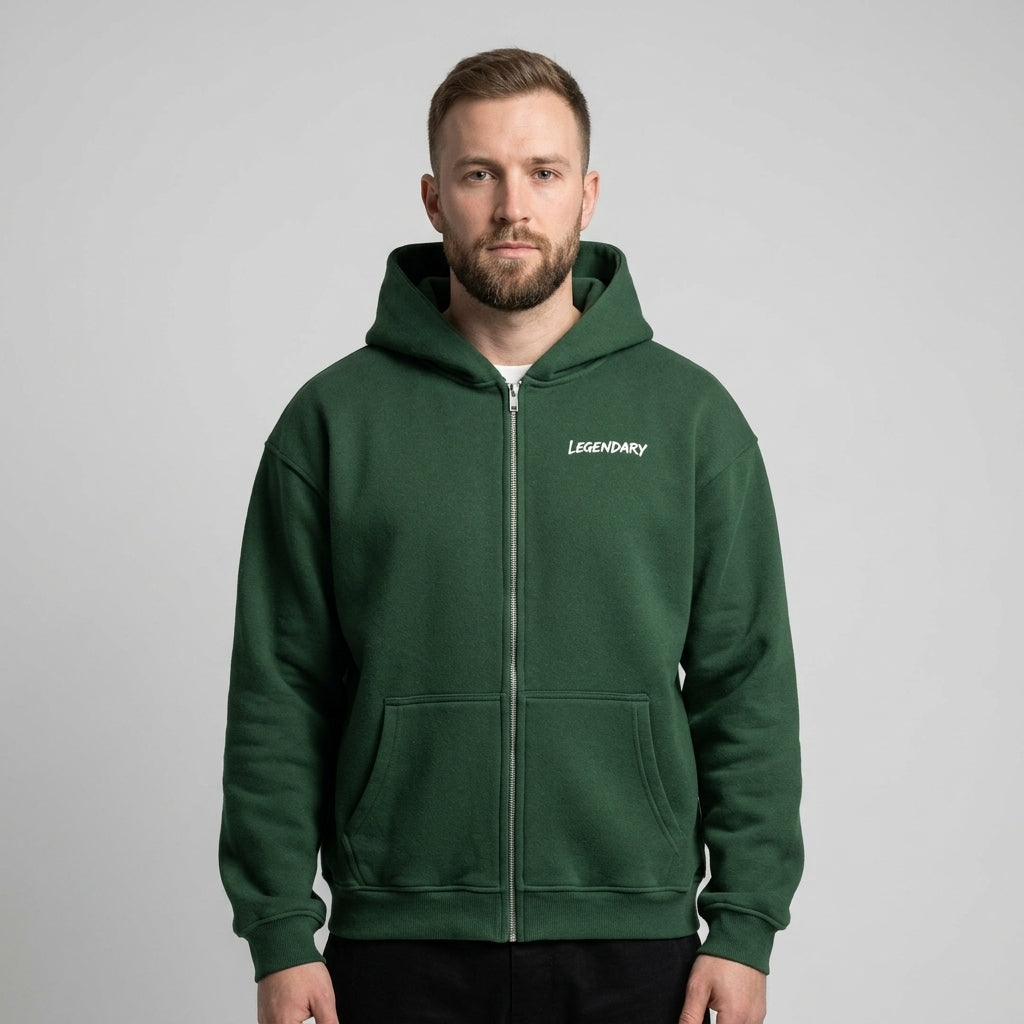Legendary Branding Fleece Zip-Up | 380GSM