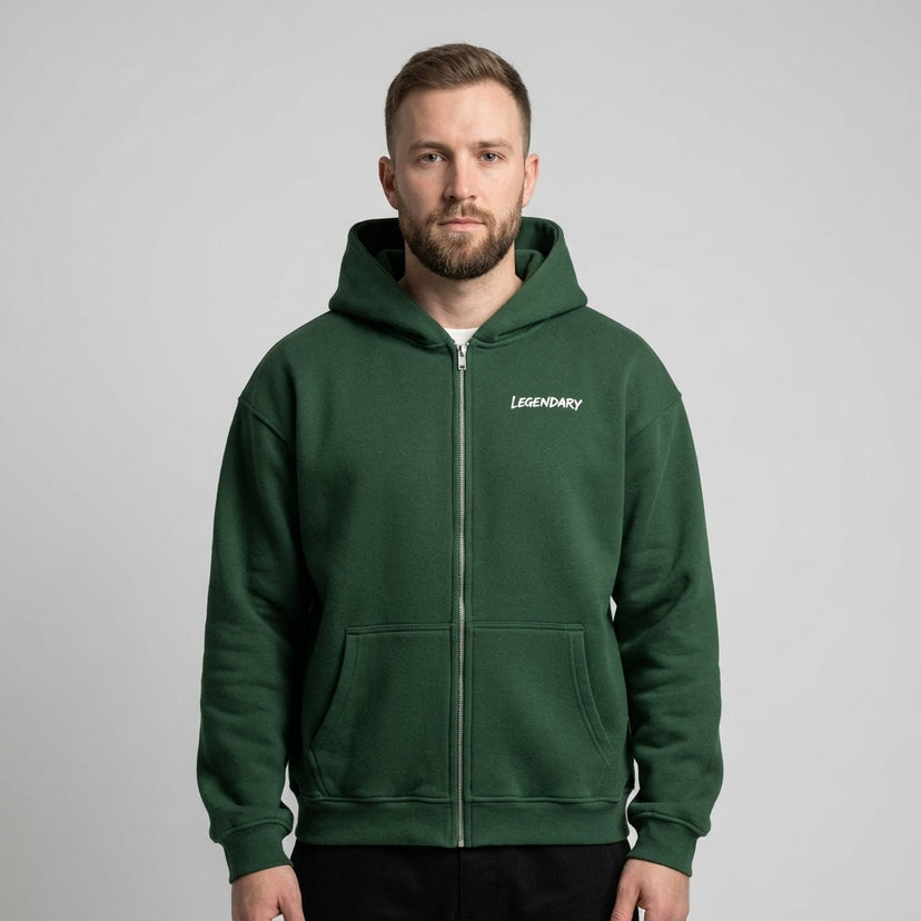 Legendary Branding Fleece Zip-Up | 380GSM