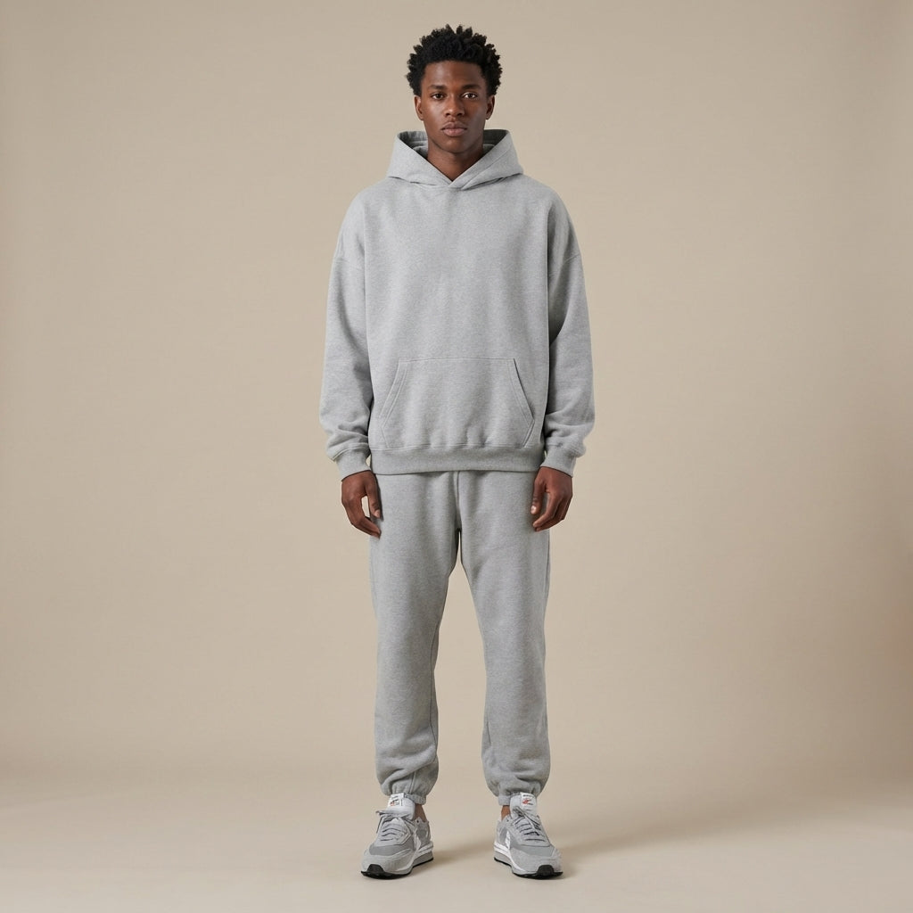 Oversized Lined Hoodie and Jogger Set - Legendary Branding